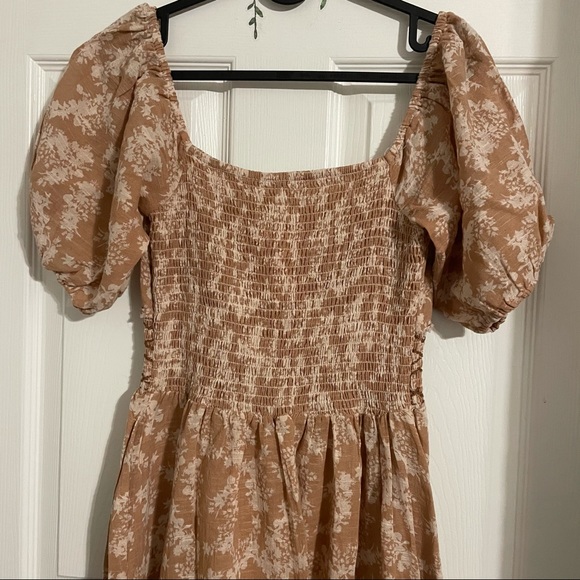 NWT Free People Ellie Printed MaxiDress in Neutral - Picture 16 of 16